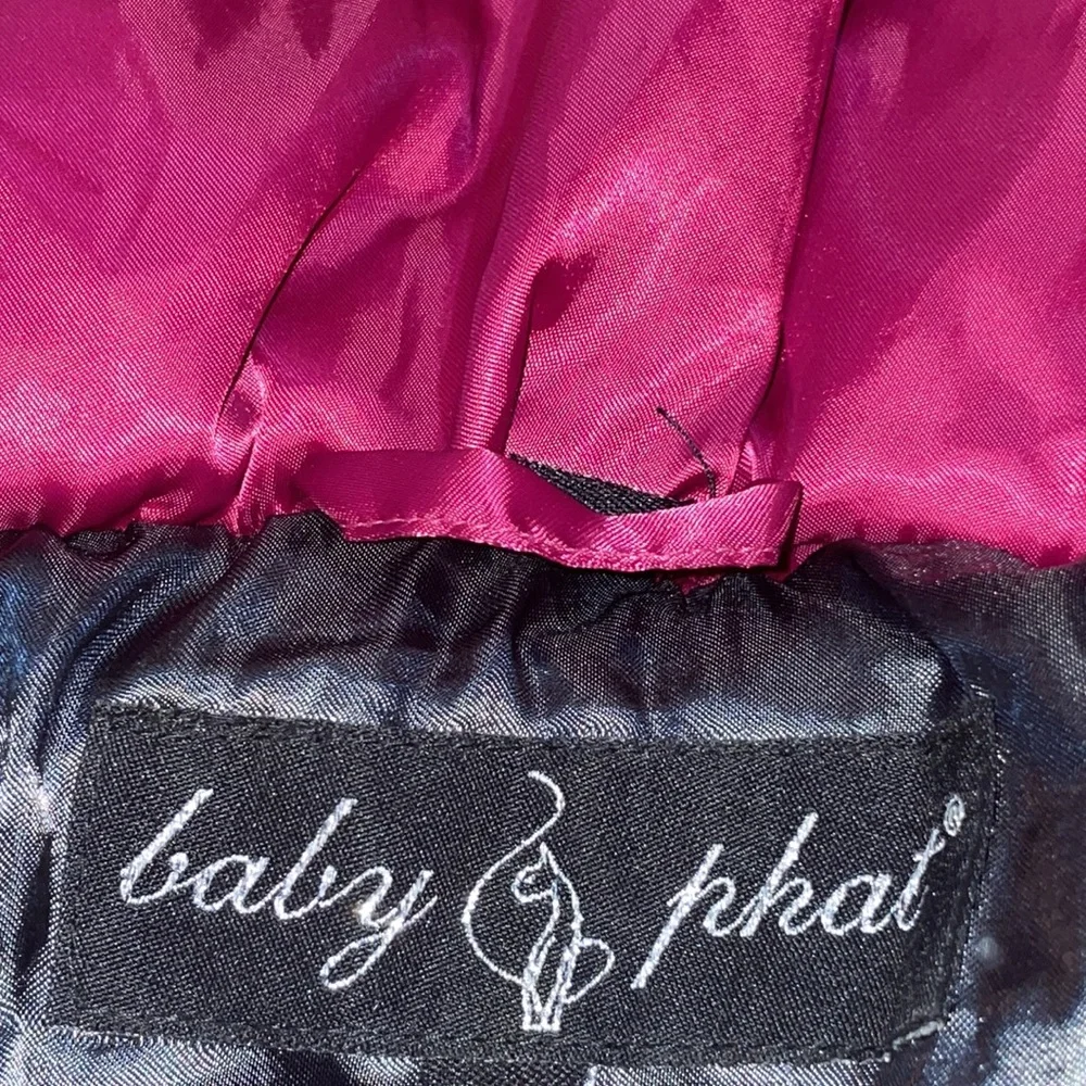 NEW Y2K Kimora Lee Baby Phat Quilted Coat Puffer Jacket Pink XL